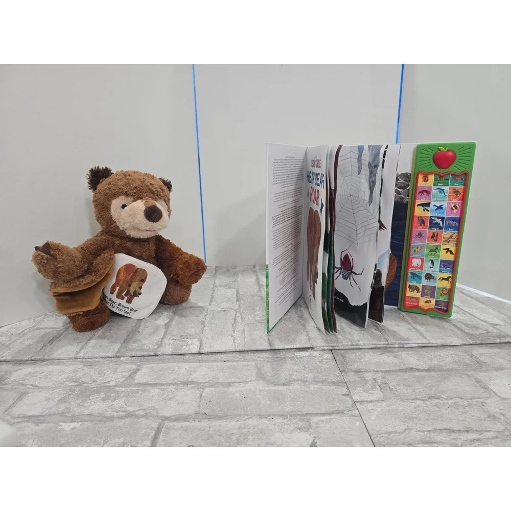 World of Eric Carle Hear Bear Roar Sound Book Battery Plush Bear Book VIDEO